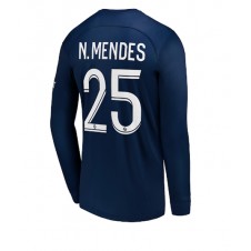 Paris Saint-Germain Nuno Mendes #25 Hjemmedrakt 2022-23 Langermet